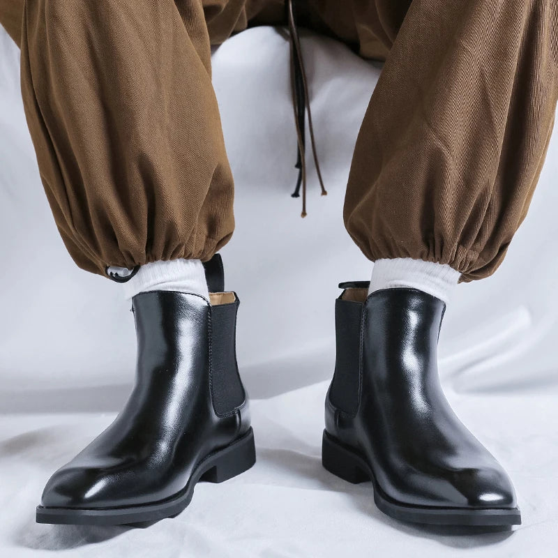 Men's Pointed Toe Dress Boots for Men