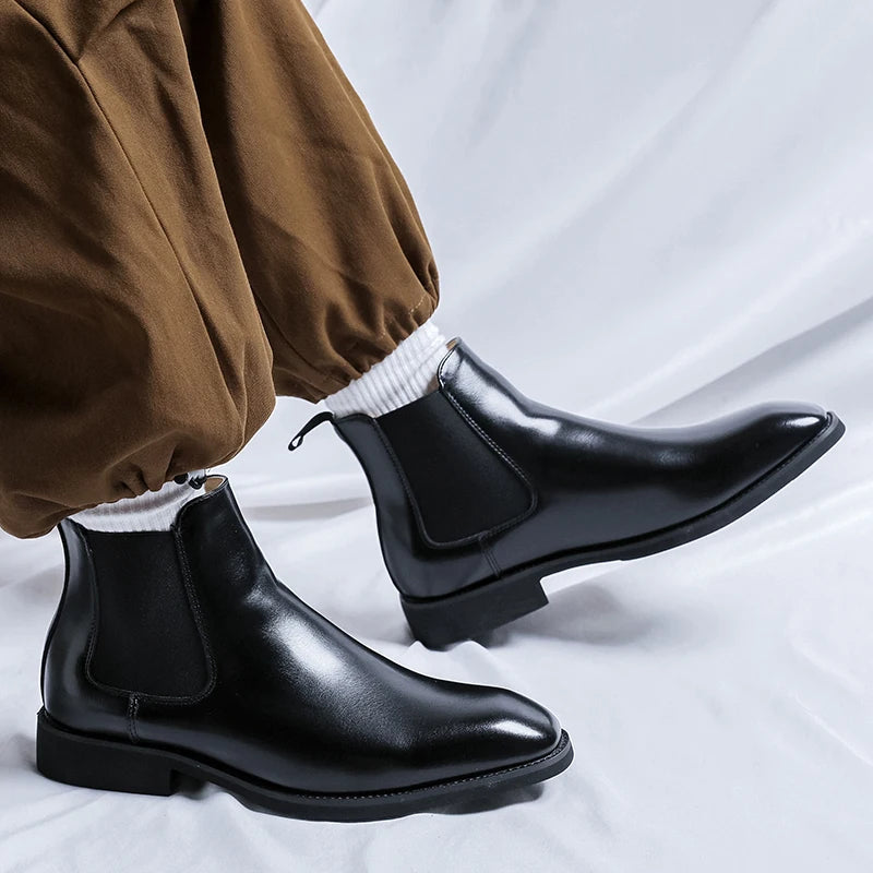 Men's Pointed Toe Dress Boots for Men