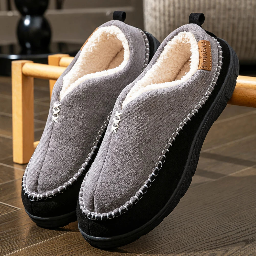 Men's House Shoes – Plush Fleece Slip On