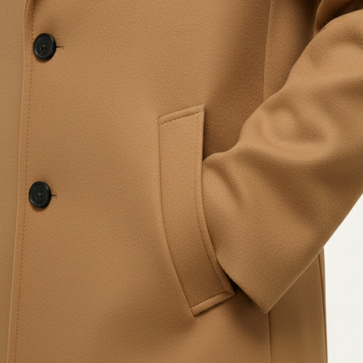 Men’s Elegant Classic Wool Overcoat