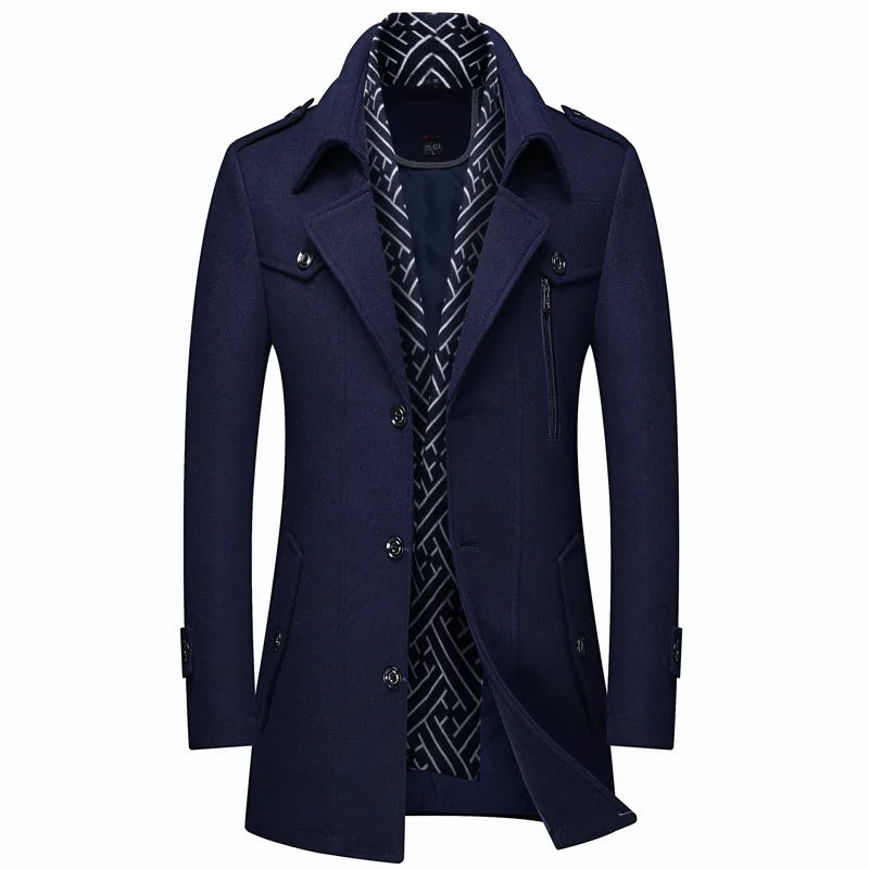 Men's Winter Dress Coat – Structured Slim