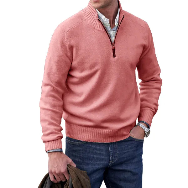 Men's Cashmere zip-up sweater