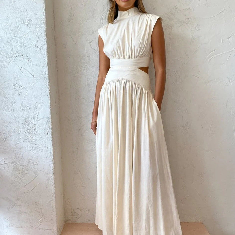 Women's Maxi Dress with Side Cut Outs