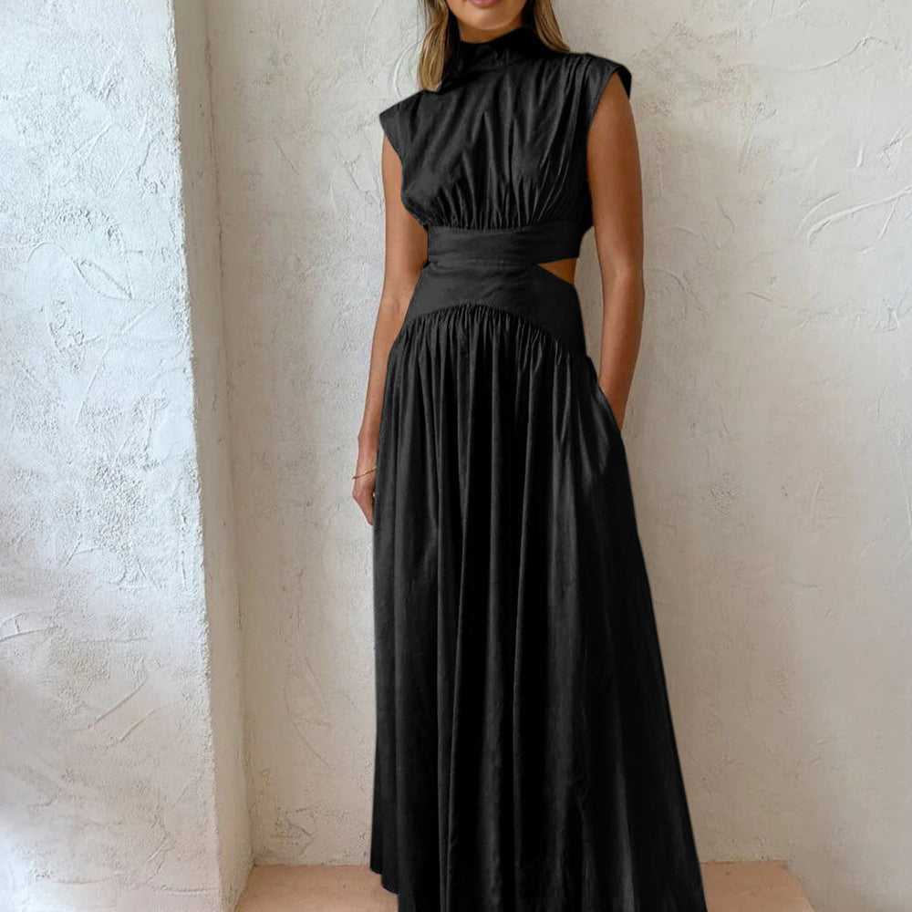 Women's Maxi Dress with Side Cut Outs