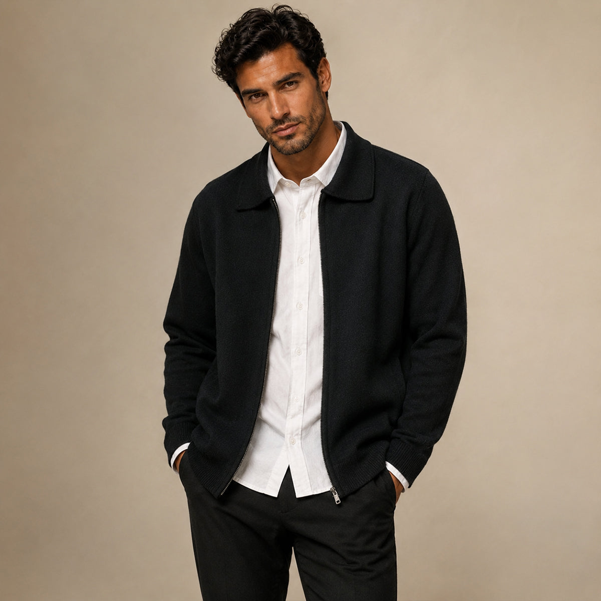 The Timbermoor Men's Cashmere Wool Knit Sweater