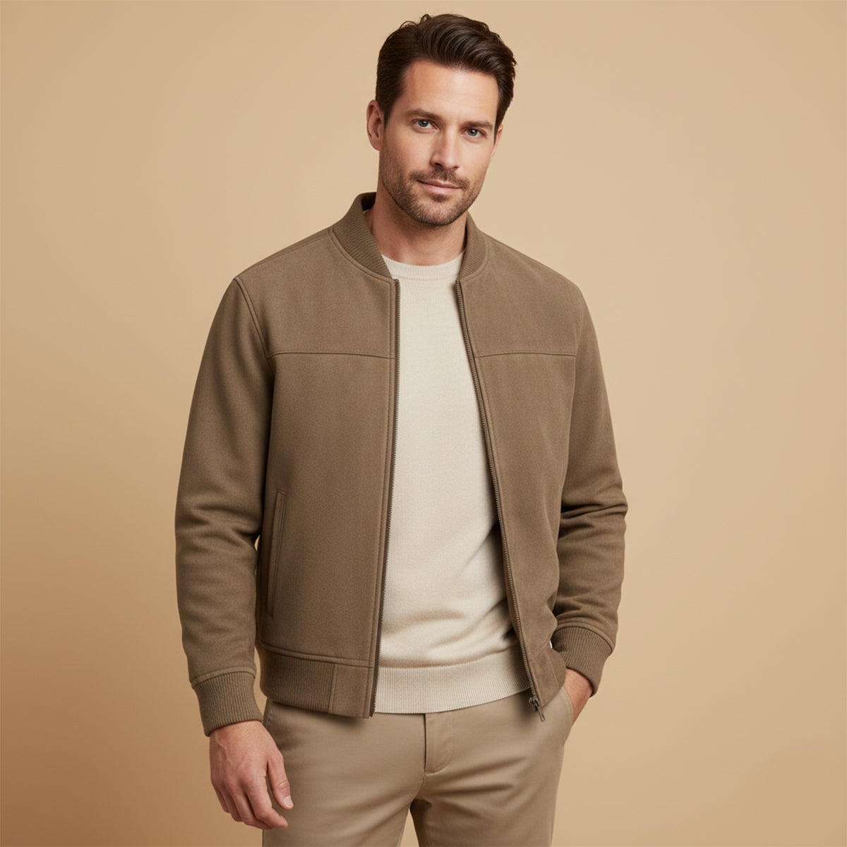 The Verona Elegant Suede Jacket for Men - 2026 Premium Autumn Design