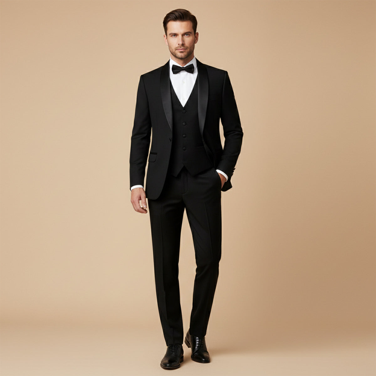 Men’s 3 Piece Suit – Elegant Slim Fit Formal Tuxedo Set