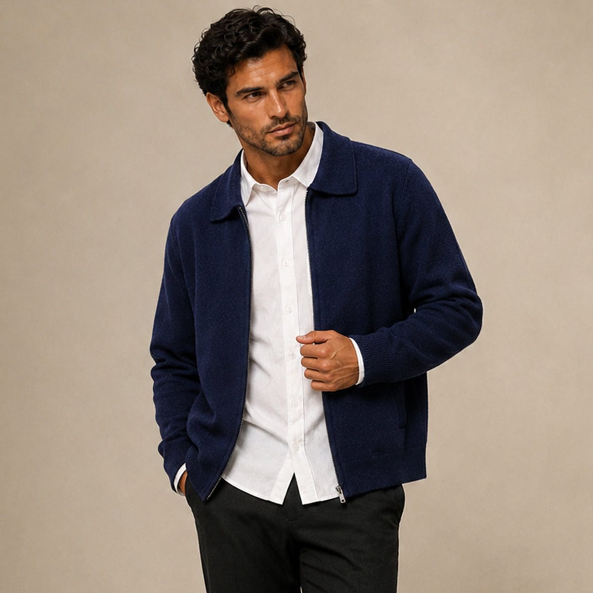 The Timbermoor Men's Cashmere Wool Knit Sweater