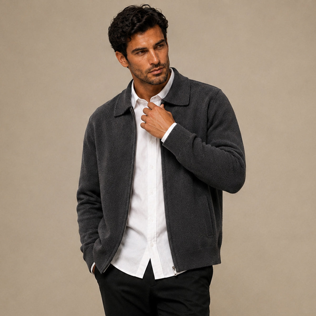The Timbermoor Men's Cashmere Wool Knit Sweater