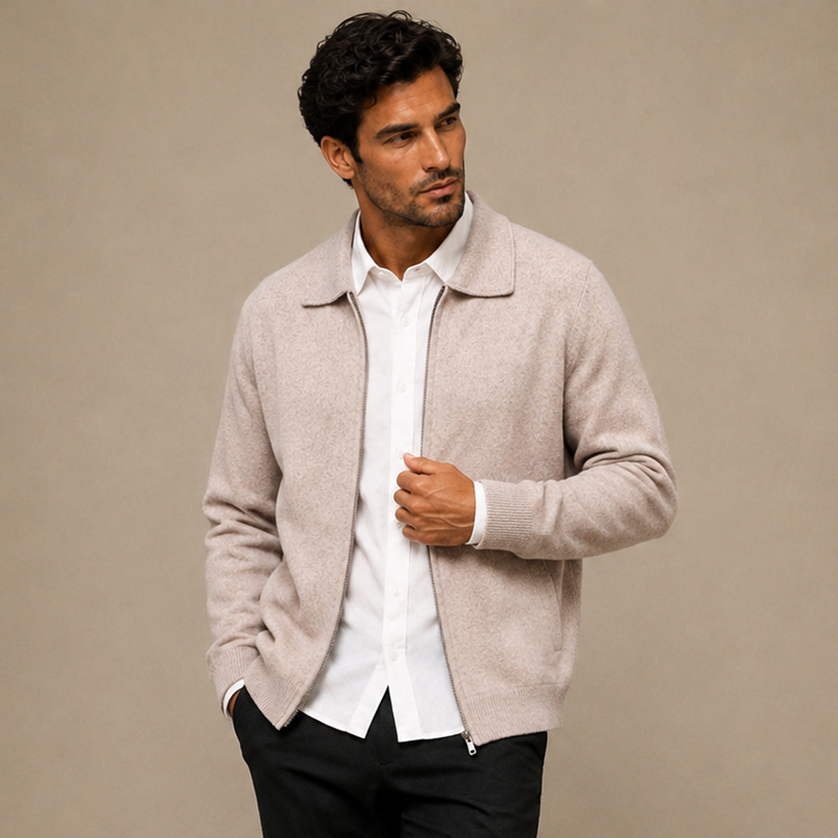 The Timbermoor Men's Cashmere Wool Knit Sweater