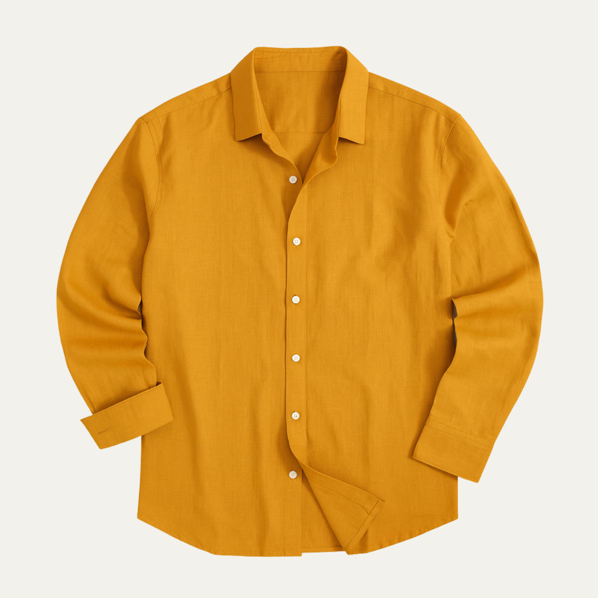 The Vail Men’s Cotton Linen Long Sleeve Button Down Shirt