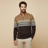 The Chatsworth Men's Quarter Zip Cotton Sweaters – Fair Isle Knit
