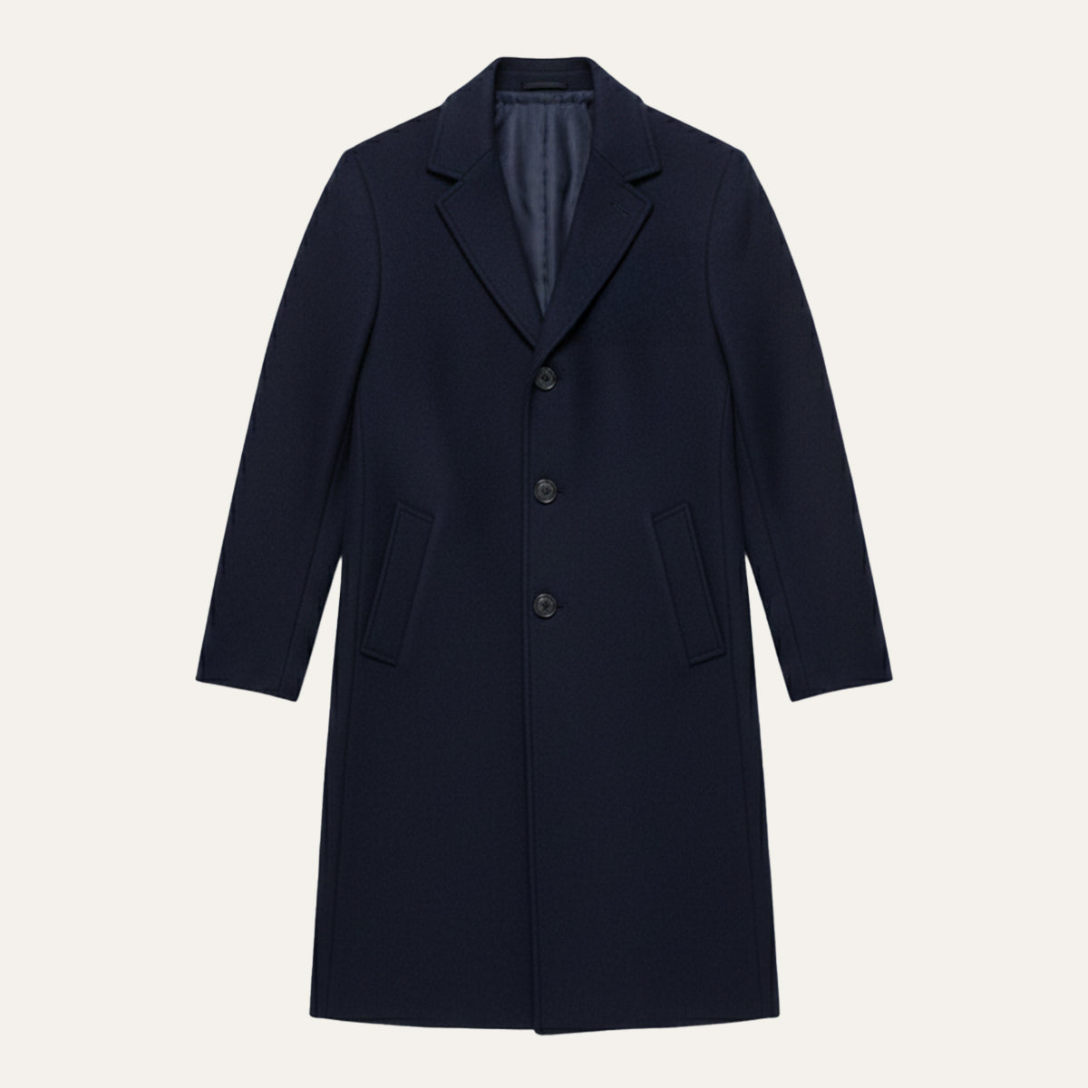 Men’s Elegant Classic Wool Overcoat