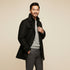 Men’s Waterproof Casual Long Jacket with Adjustable Cuffs