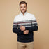 The Chatsworth Men's Quarter Zip Cotton Sweaters – Fair Isle Knit