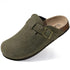 Men's Supportive Cork Clogs – Suede Buckle