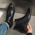 Men's Zip Up Ankle Boots – Leather Look