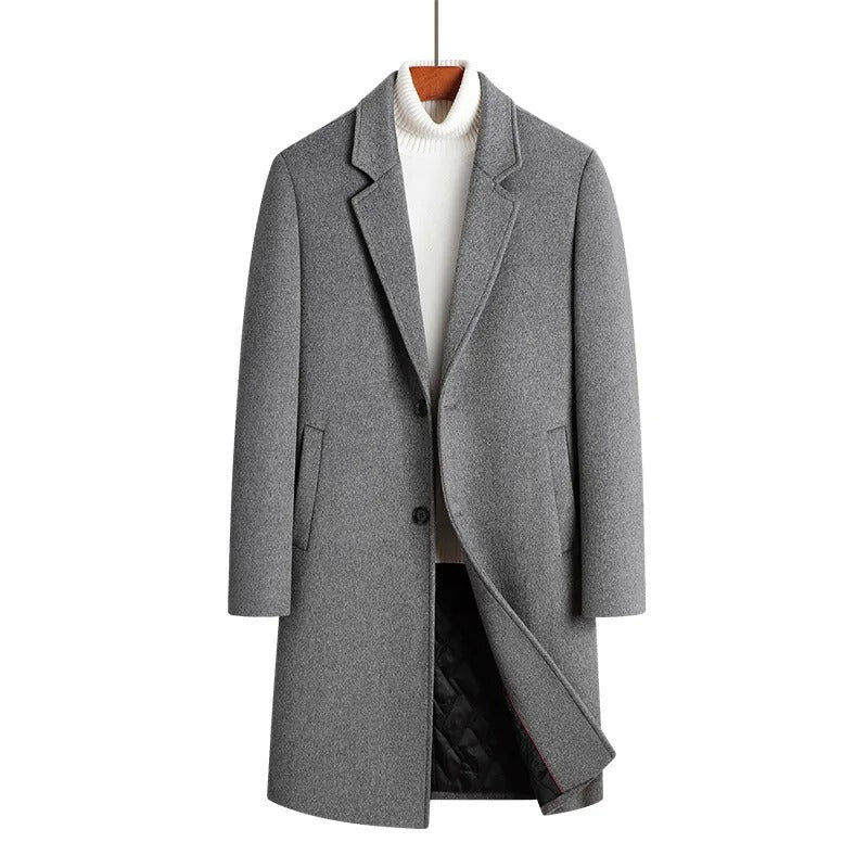 Men's Slim Fit Wool Topcoat