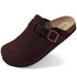 Men's Supportive Cork Clogs – Suede Buckle