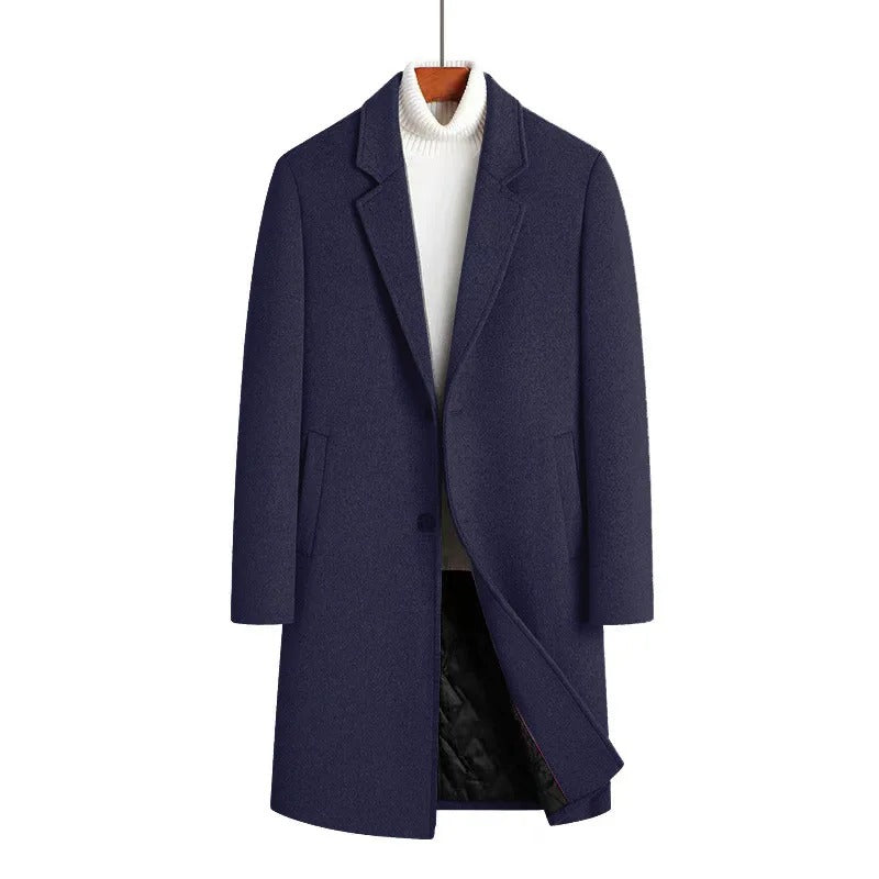 Men's Slim Fit Wool Topcoat