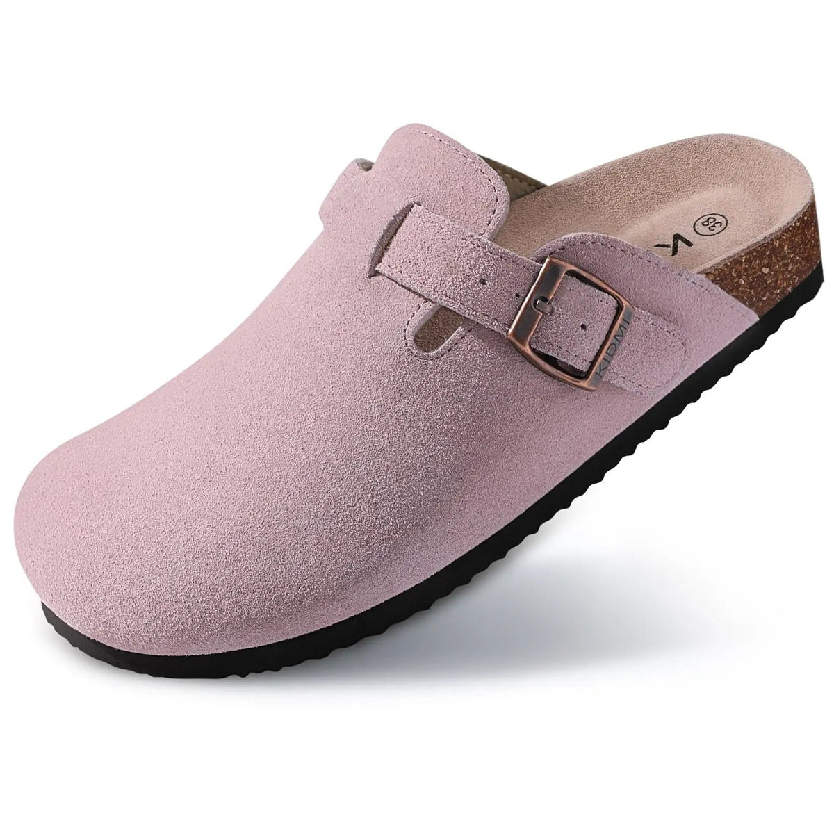 Men's Supportive Cork Clogs – Suede Buckle