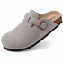 Men's Supportive Cork Clogs – Suede Buckle