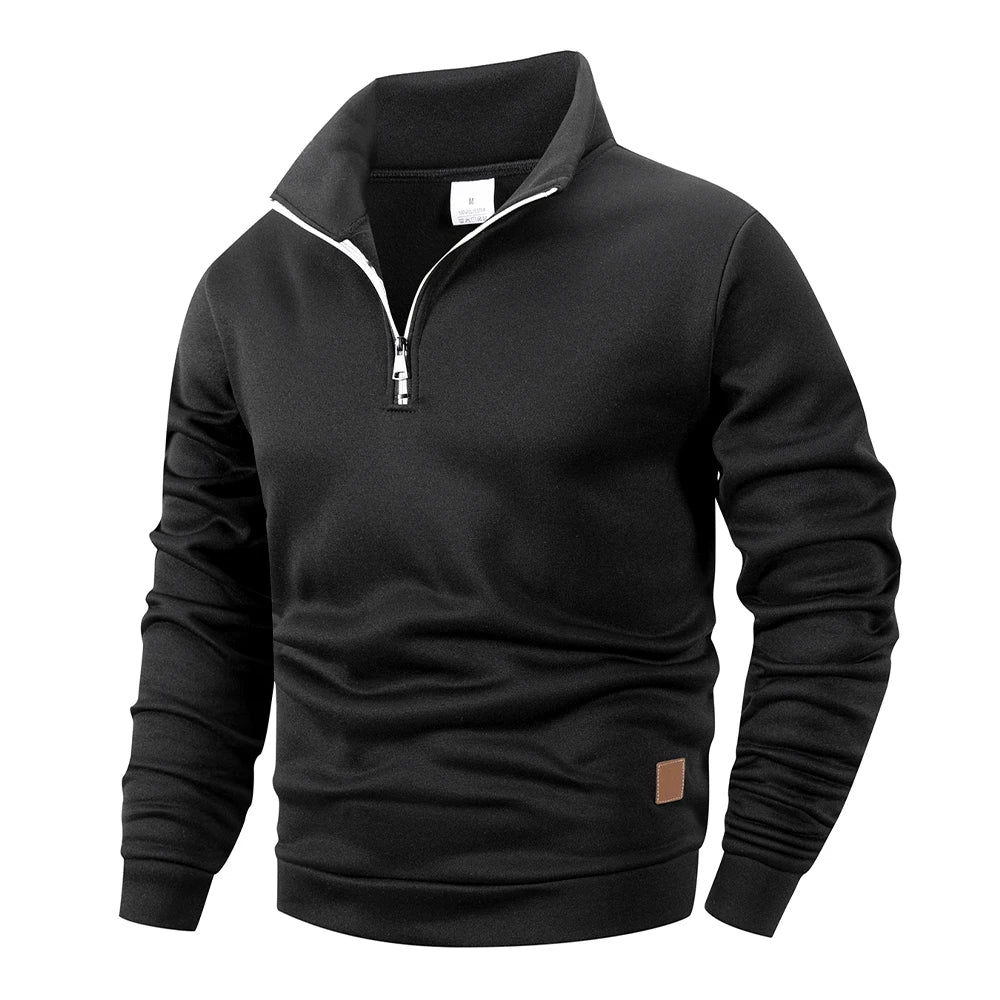 Men's Quarter Zip Knit Pullover