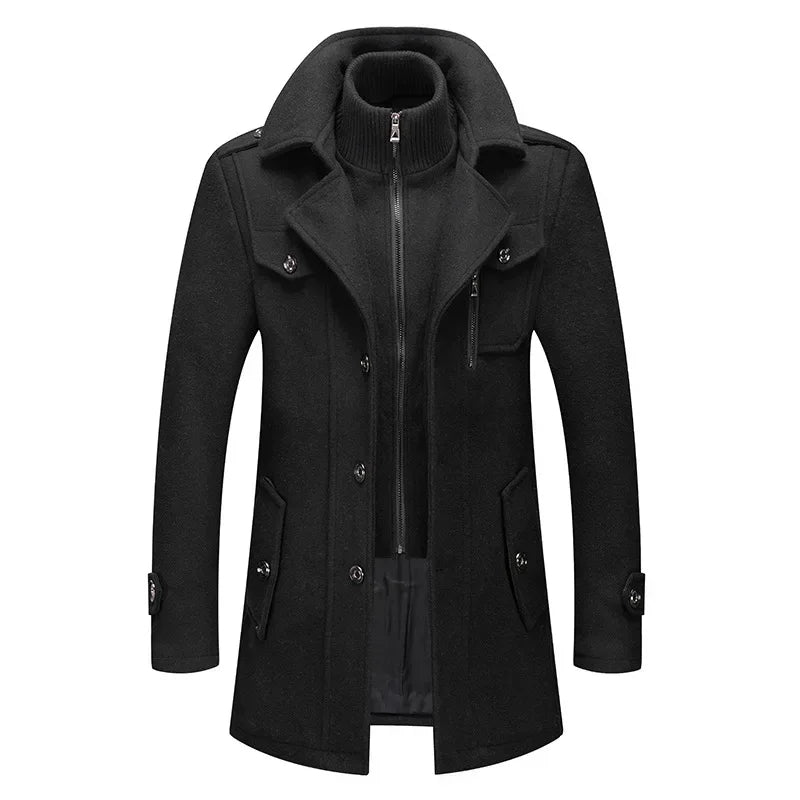 Men's Tall Wool Coat – Slim Long Fit