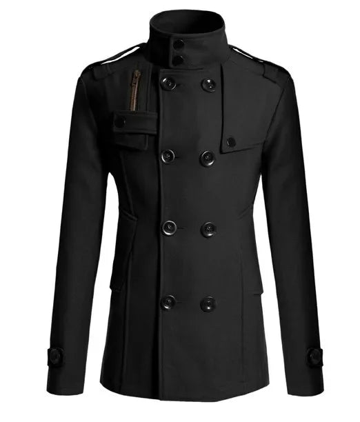 Men's Fitted Double Breasted Winter Coat