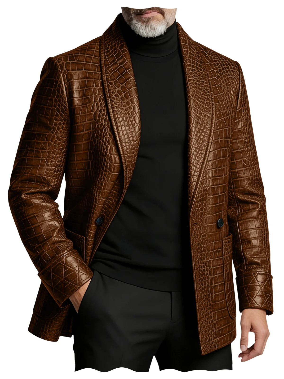 Men's Textured Blazer – Slim Fit Sport Coat