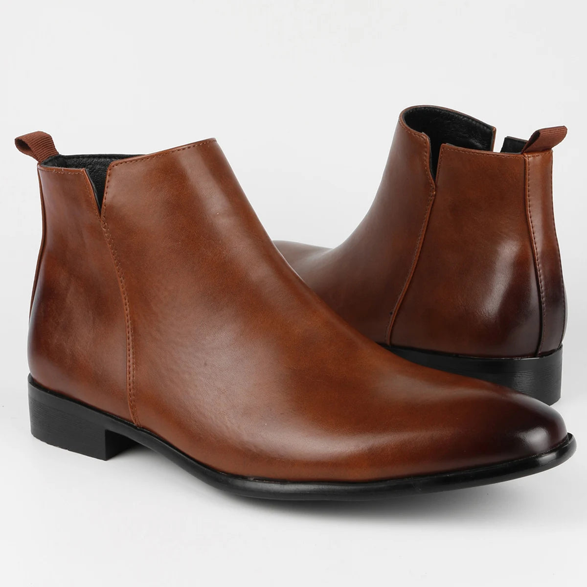 Men's Formal Chelsea Boots – Leather Look