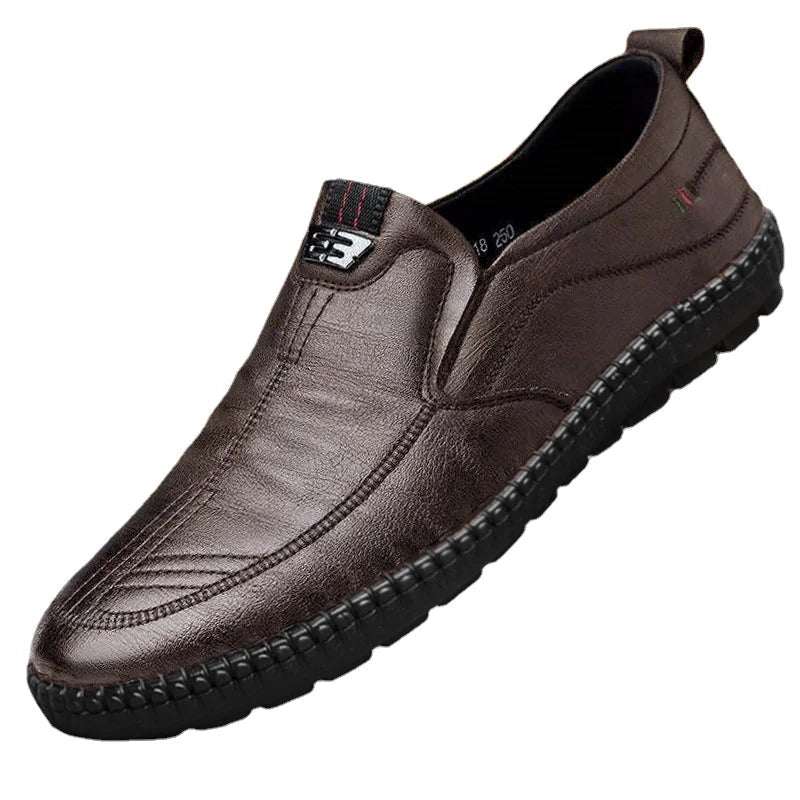 Men's Walking Loafers – Slip On Leather Look