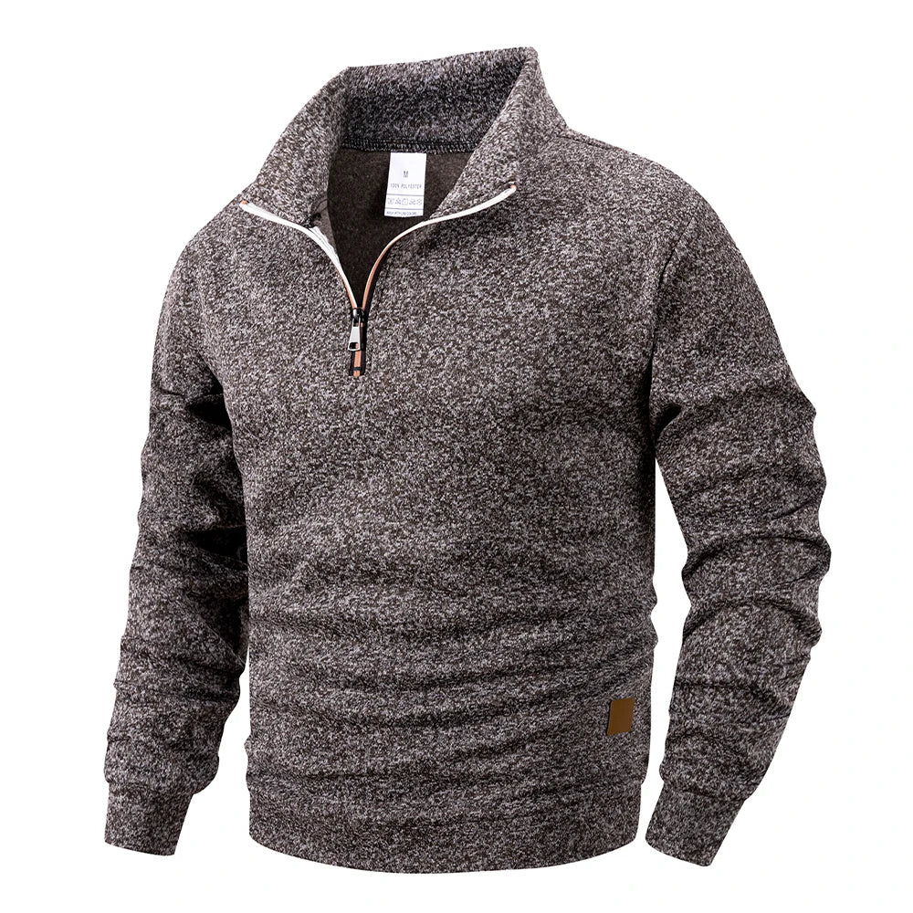 Men's Quarter Zip Knit Pullover