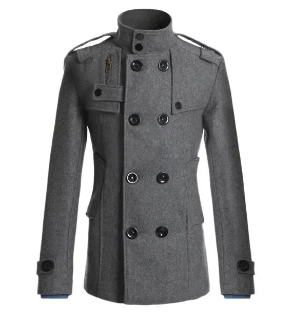 Men's Fitted Double Breasted Winter Coat