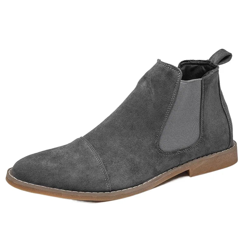 Men's Suede Boots – Slip On Ankle