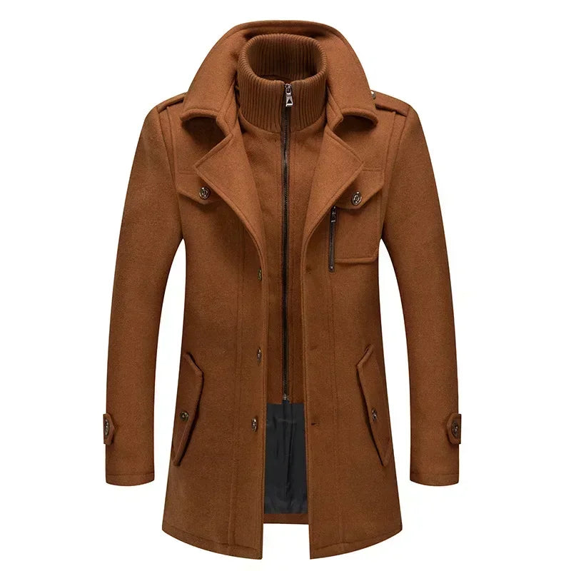 Men's Tall Wool Coat – Slim Long Fit