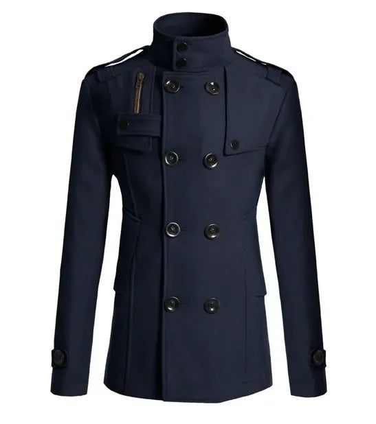 Men's Fitted Double Breasted Winter Coat