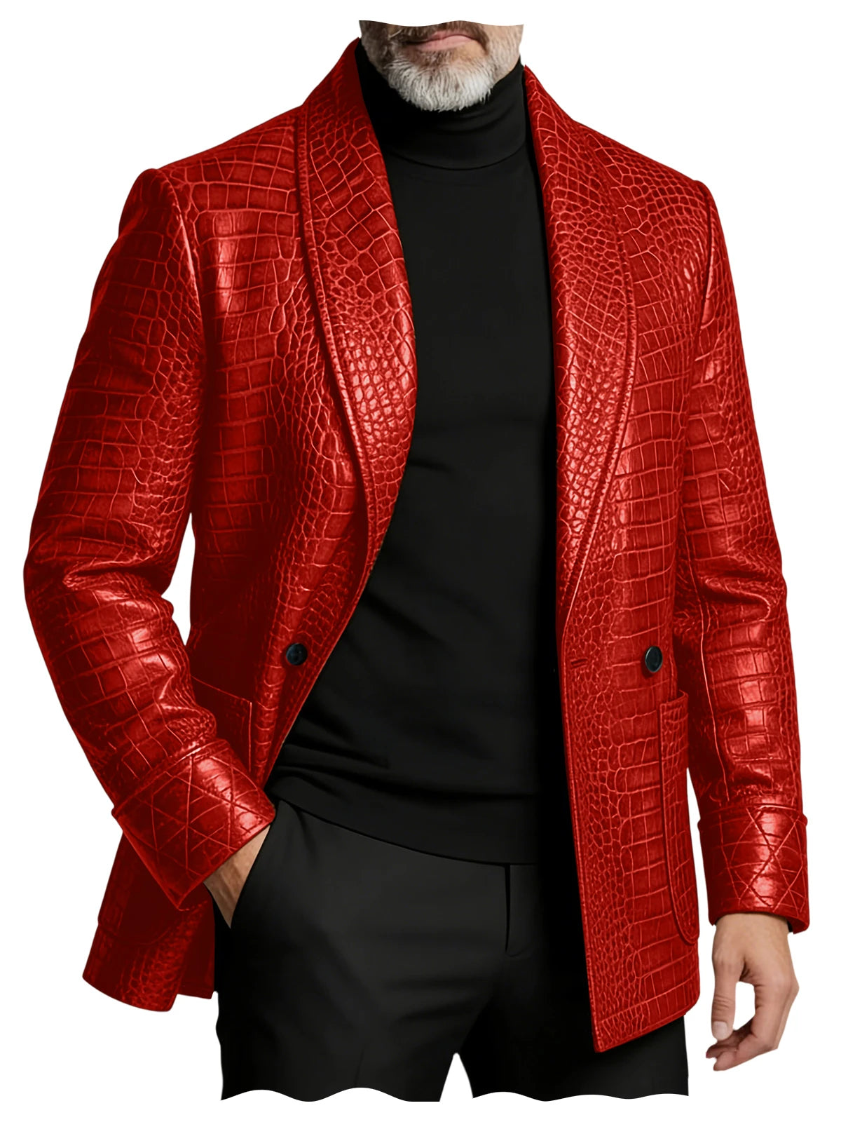 Men's Textured Blazer – Slim Fit Sport Coat
