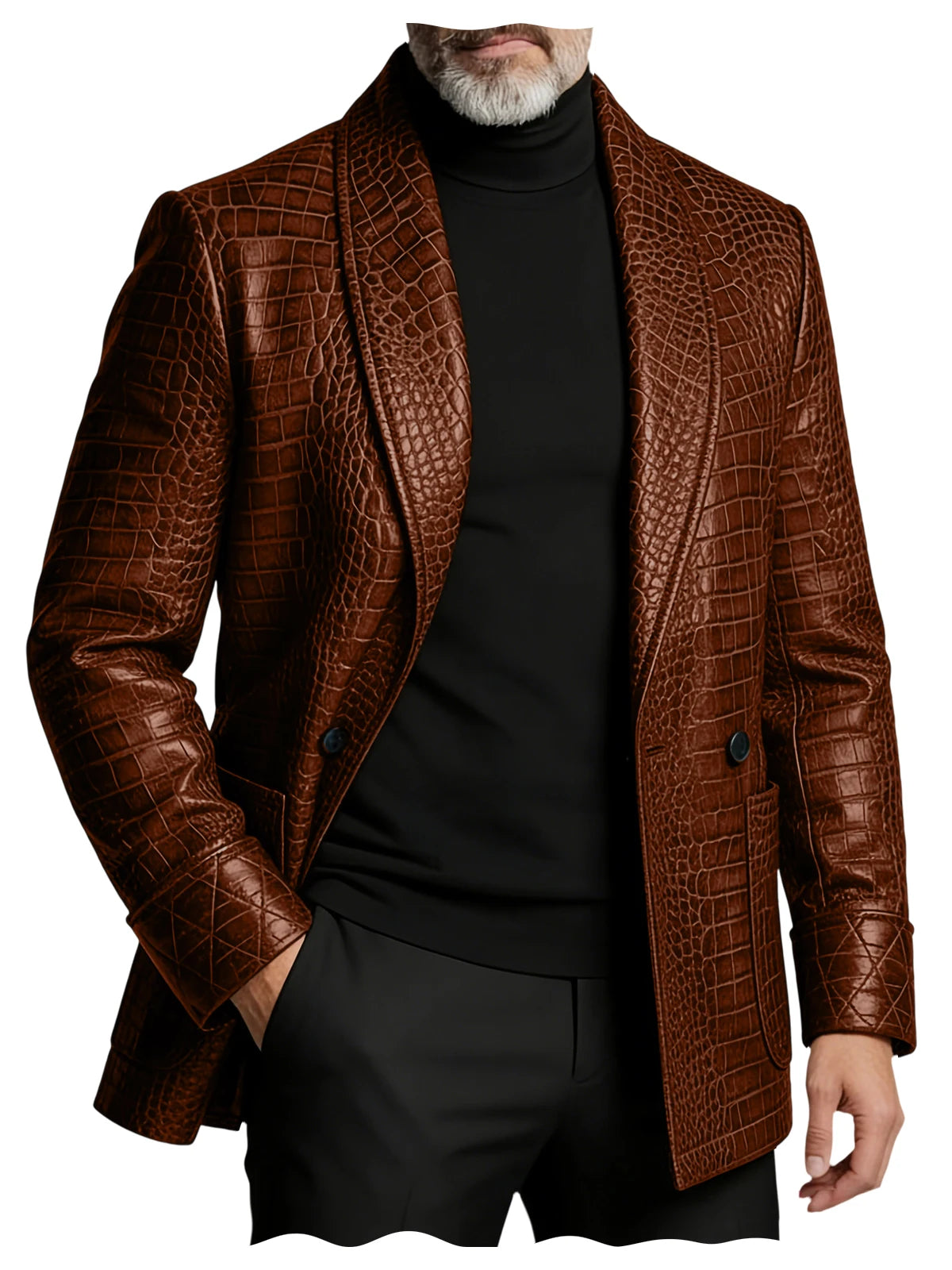 Men's Evening Blazer – Textured Slim Fit