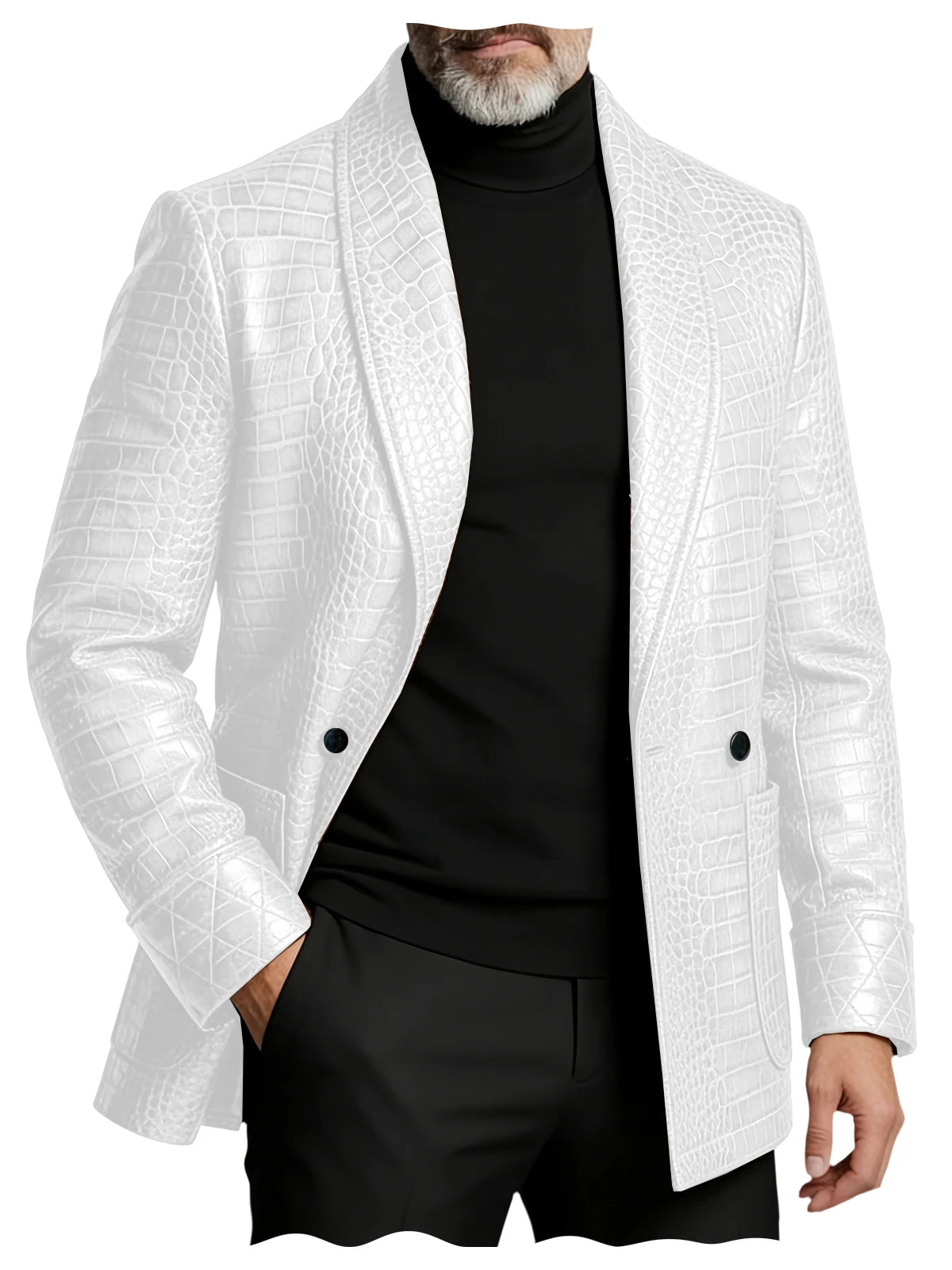Men's Textured Blazer – Slim Fit Sport Coat