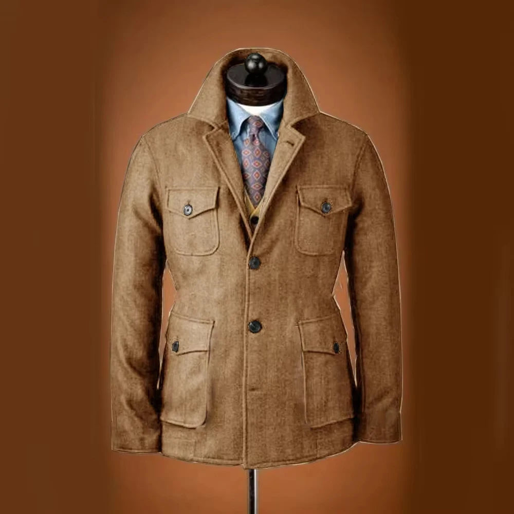 Men's Utility Field Coat – Wool Blend