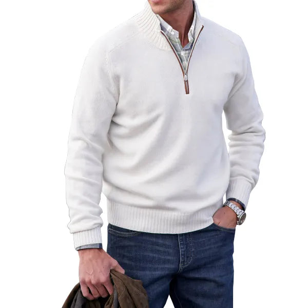 Men's Cashmere zip-up sweater